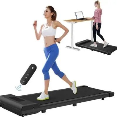 Tapis de course portable – BIGZZIA – Tapis de marche – Vitesse jusqu’à 10 km/h – Écran LCD – Moteur 1.5CV