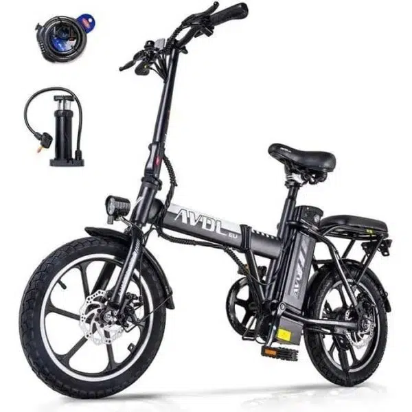 Vélo électrique Pliable 16 Pouces – Ebike Compact 36V 10Ah, Autonomie 30-70 Km, 25 Km/h, écran LCD, Léger Pour Ville Et Déplacements Quotidiens